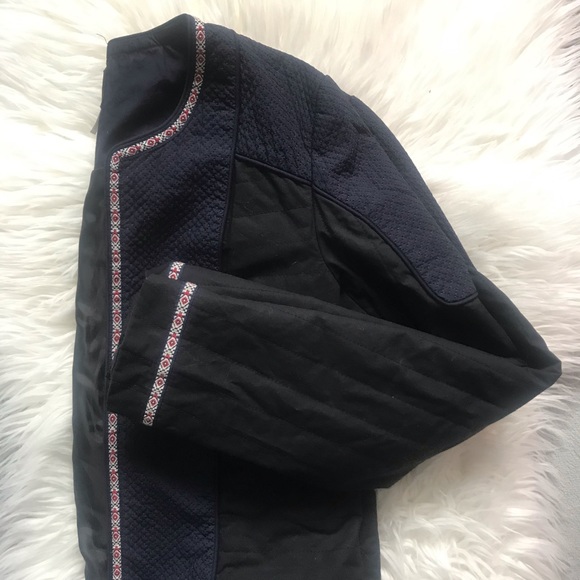 H&M Jackets & Blazers - Navy Quilted Jacket with Scandinavian details